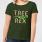 Tree Rex Women's T-Shirt - Forest Green - L - Forest Green
