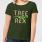 Tree Rex Women's T-Shirt - Forest Green - XL - Forest Green